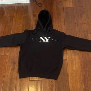 Black Hoodie with New York Print